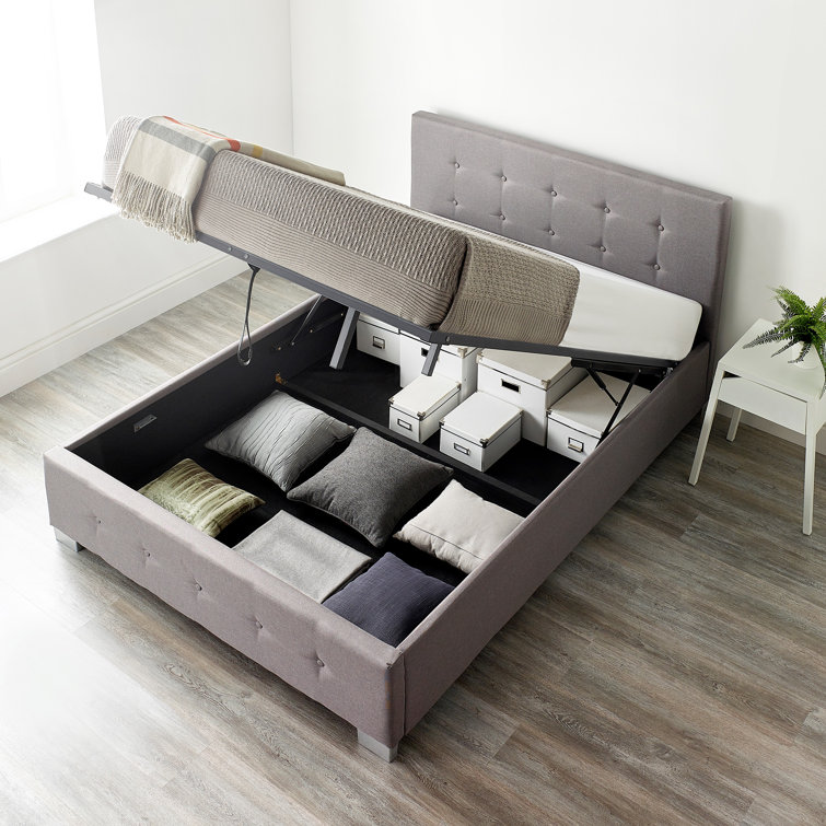 Zipcode Design Caddo Fabric Upholstered Ottoman Bed Frame & Reviews